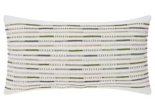 Shop Coussin Buena 12x22 ivoire/vert/gris and more