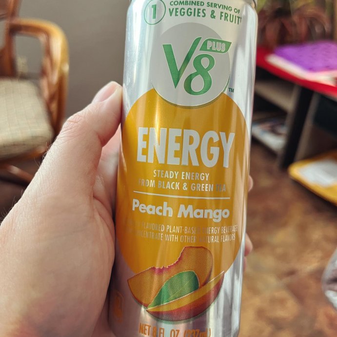 user image by @blufftonyarngirl, V8 +Energy Peach Mango Juice Drink - 24pk/8 fl oz Cans