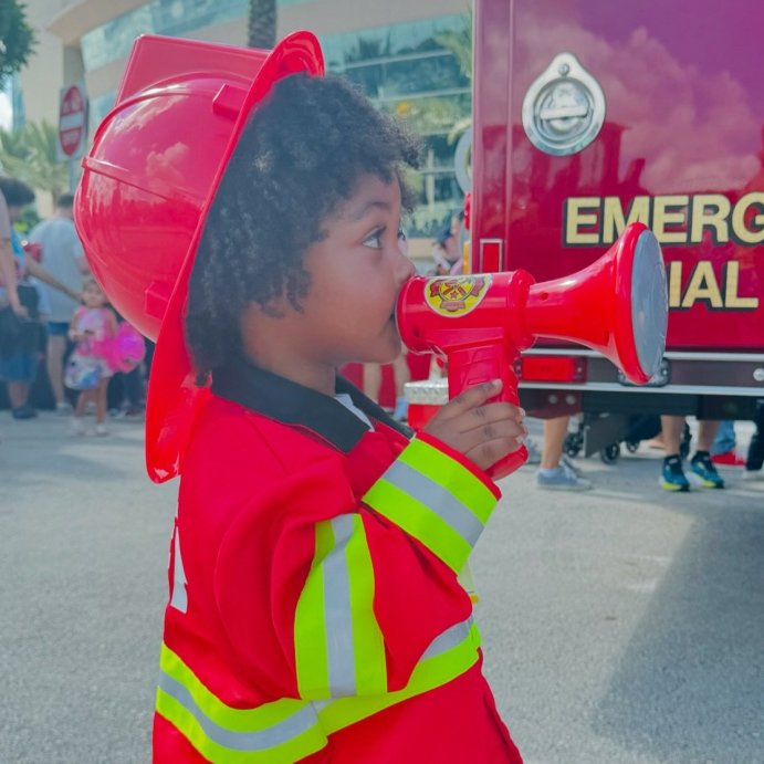user image by @simply_nova_noah, Melissa &#38; Doug Fire Chief Role Play Costume Dress-Up Set (6pc)