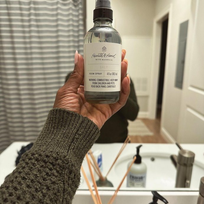 user image by @tiias.escape.route, 4 fl oz Salt Room Spray - Hearth &#38; Hand&#8482; with Magnolia: Non-Powered Liquid Freshener, Spring Scent