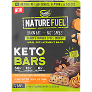 Shop Nature Fuel Keto Meal Replacement Bars - Peanut Butter Chocolate Chunk (12 Bars) and more