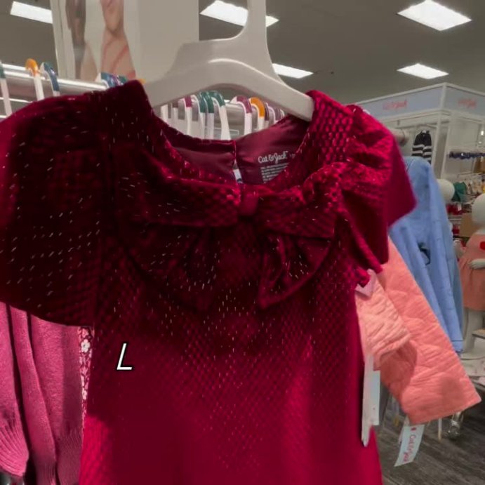 user image by @targetrunqueen, Toddler Girls' Velour Dress - Cat & Jack™ Dark Red