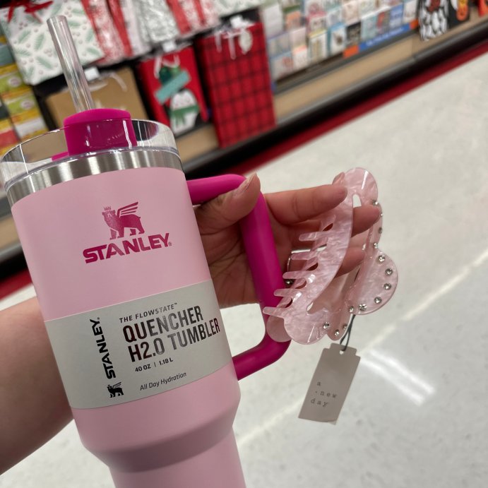 user image by Lauren , Stanley 40 oz Stainless Steel H2.0 FlowState Quencher Tumbler