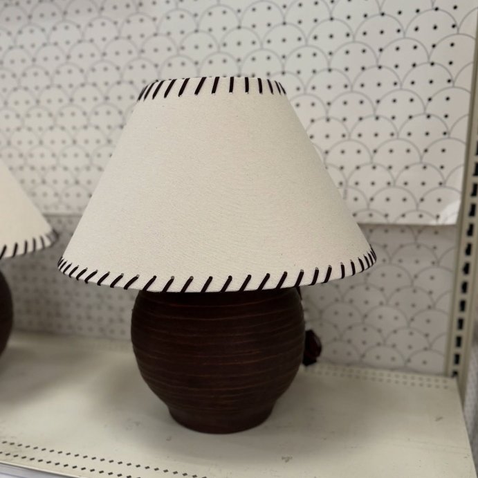 user image by @takingontarget, Large Earthy Table Lamp with Whipstitch Shade - Threshold&#8482; designed with Studio McGee