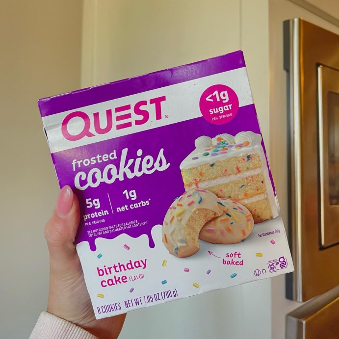 user image by @madelinesavvy, Quest Nutrition 5g Protein Frosted Cookie - Birthday Cake - 8ct