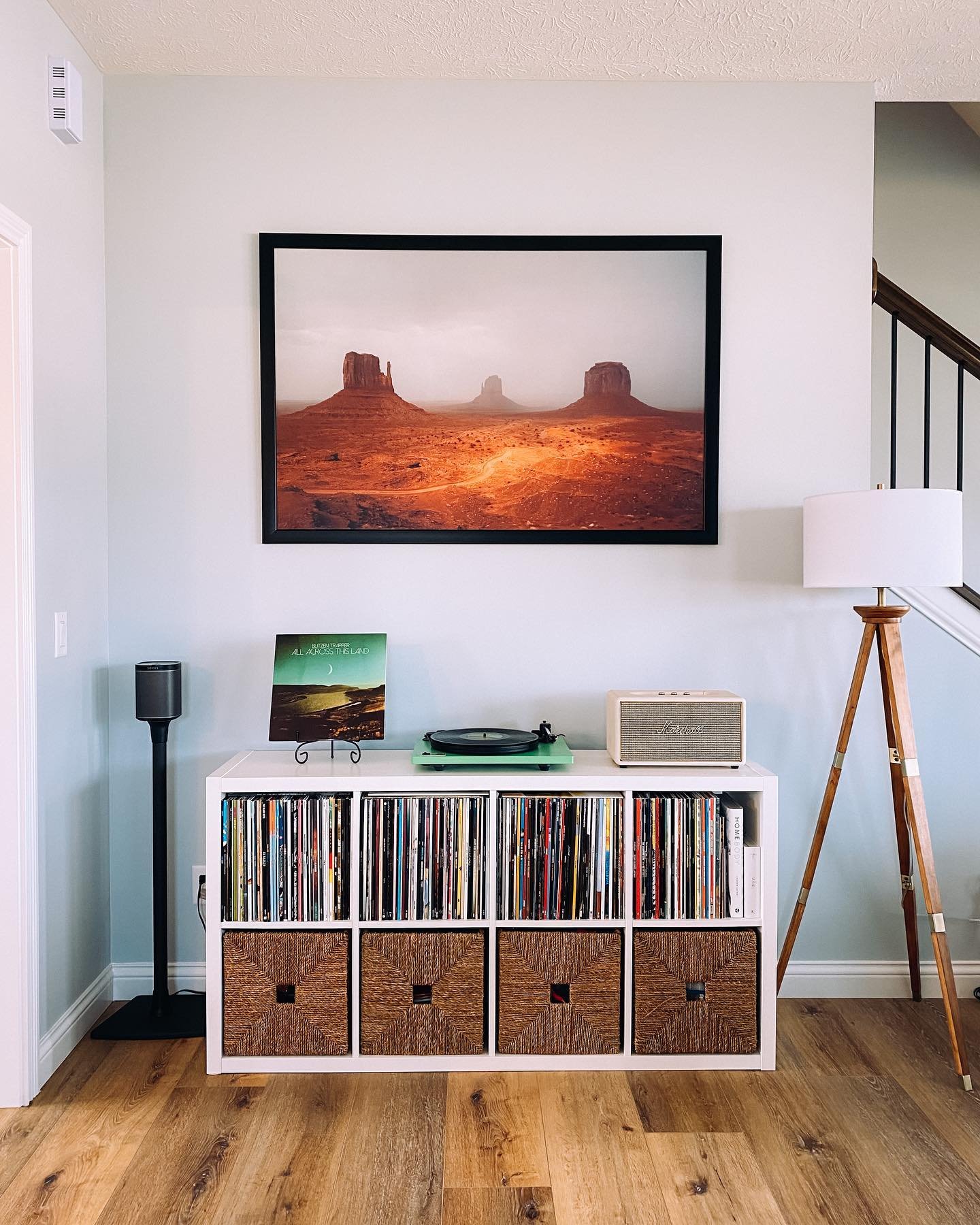 user image by @michaelless, Oak Wood Tripod Floor Lamp Dark Brown - Threshold™