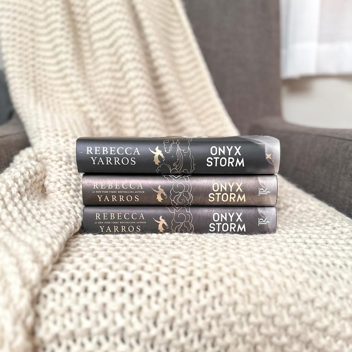 user image by @flippin_and_sippin_mn, Onyx Storm - by Rebecca Yarros (Hardcover)