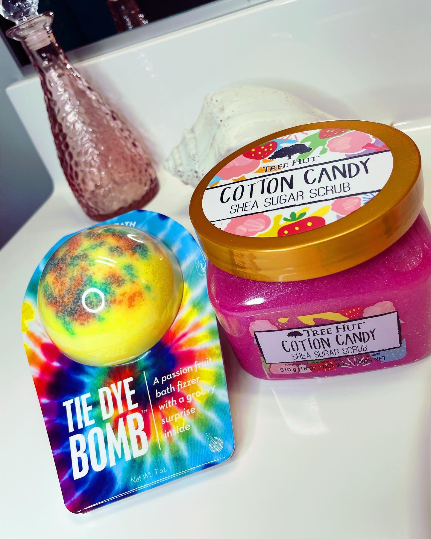 user image by @eyecandyland_, Da Bomb Bath Fizzers Tie-Dye Yellow Bath Bomb - 6.5oz