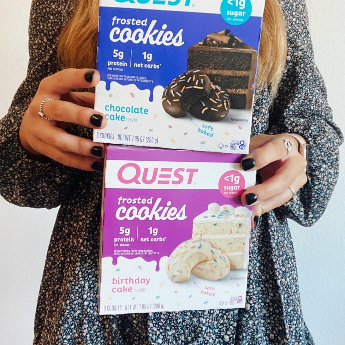 user image by @m.c.sather, Quest Nutrition 5g Protein Frosted Cookie Snack - Chocolate Cake - 8ct