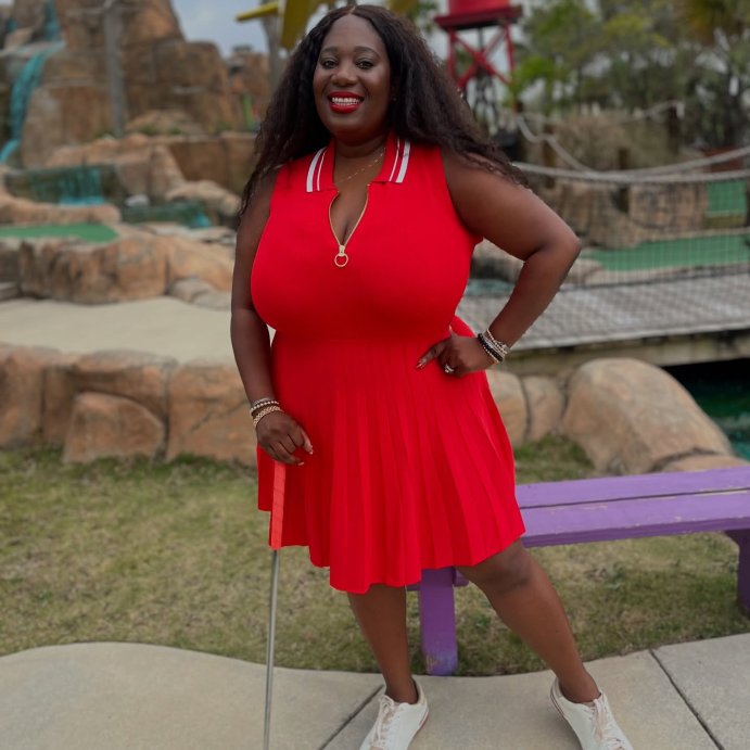 user image by @kolo_kouture, Women's Tennis Tank Sweater Dress - A New Day™