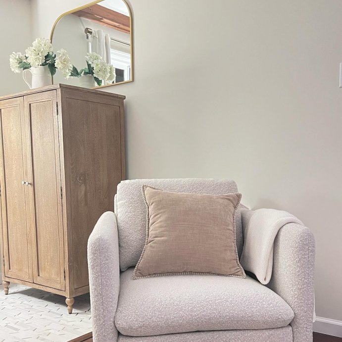 user image by @simplystaygold, Boucle Upholstered Swivel Arm Chair - Hearth & Hand™ with Magnolia