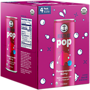 Shop Health-Ade Kombucha Health-Ade Organic Pop Bubbly Prebiotic Soda for Gut Support - Pomegranate Berry (4 Drinks, 12 Fl Oz. Each) and more