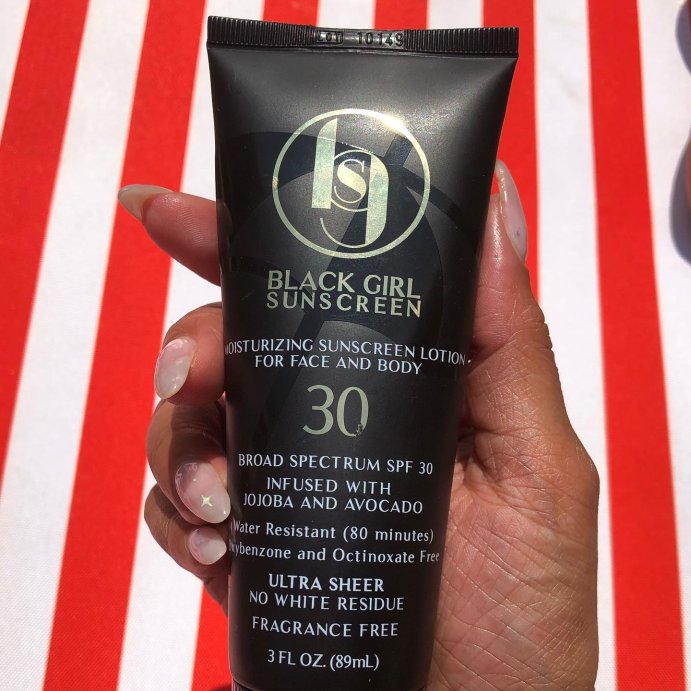 user image by @kengotfreckles, Black Girl Sunscreen Broad Spectrum Infused with Jojoba Oil - SPF 30 - 3 fl oz