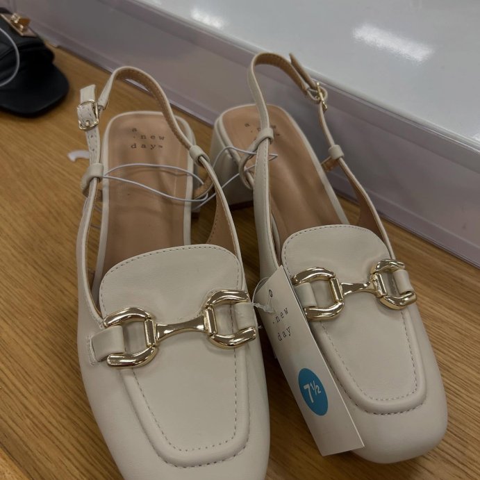 user image by @tessa.shops, Women's Justina Slingback Heels with Memory Foam Insole - A New Day™