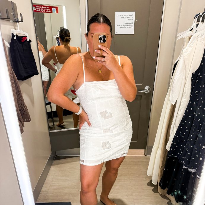 user image by @sofivallecillo, Women's Open Patchwork Mini A-Line Dress - Wild Fable™