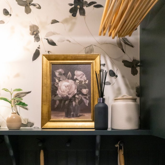 user image by @tableandcodesign, 11&#34; x 14&#34; Vintage Floral Framed Wall Canvas - Threshold&#8482; designed with Studio McGee