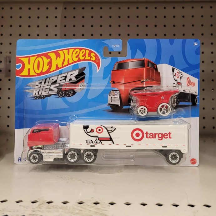 user image by @disney_fun_n_dunn, Hot Wheels 1:64 Scale Bullseye&#39;s Big Rig Toy Truck &#38; Shopping Cart Set - 3 Piece