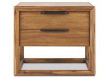 Shop Table de chevet avec chargeur Werner -Croydon toffee and more
