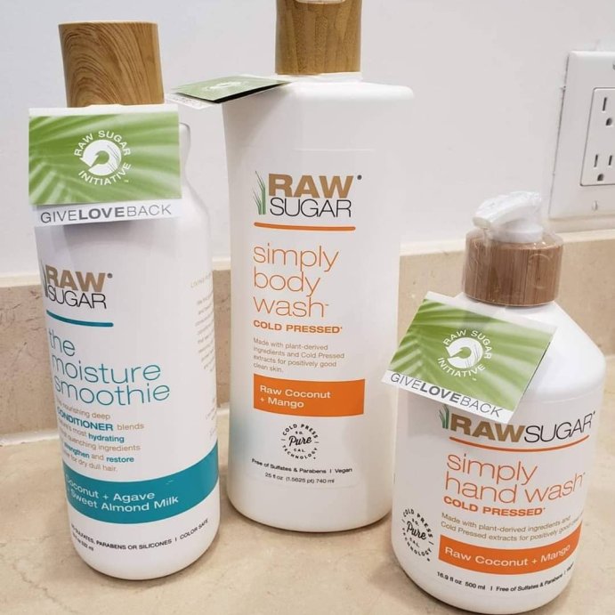 user image by @heartofgold2442, Raw Sugar The Moisture Smoothie Conditioner - Coconut + Agave + Sweet Almond Milk - 18 fl oz