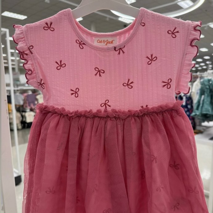 user image by @ministylewith.jules_, Toddler Girls' Short Sleeve Ribbed Tulle Dress - Cat & Jack™