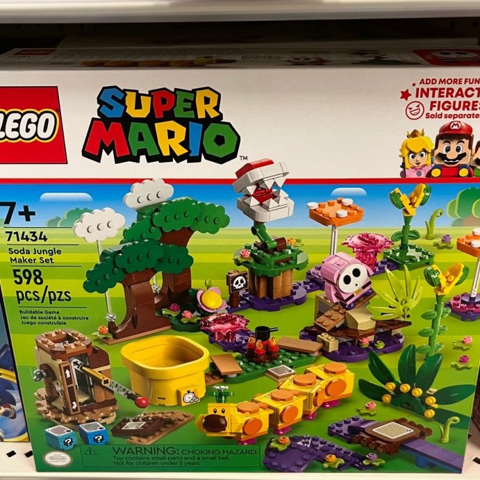 user image by @mariocollecting, LEGO Super Mario Soda Jungle Maker Set, Wiggler Toy and Mario Playset 71434