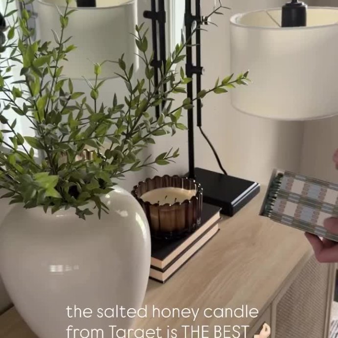 user image by @lightheartedliving, 4 Wick Ribbed Glass Jar Candle 22oz - Hearth & Hand™ with Magnolia