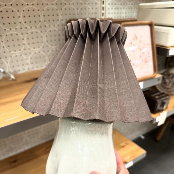 user image by @neutralcuratedhome, Ceramic with Brown Knife Pleat Shade Accent Table Lamp Sour Cream - Hearth &#38; Hand&#8482; with Magnolia