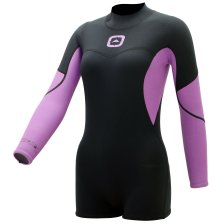 Shop Outbound Women's Spring Wetsuit, Shorty, Black/Purple, Assorted Sizes and more