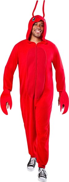 Shop Lobster Onesie Halloween Costume with Claw Mittens, Red, Adult, Assorted Sizes and more
