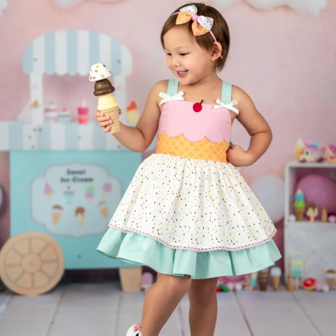 user image by @justmecalliope, Melissa &#38; Doug Wooden Scoop and Serve Ice Cream Counter With Play Food and Accessories - 28pc