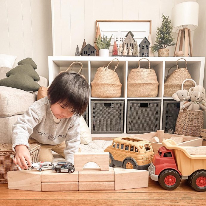 user image by @meyouandlittlevues, Melissa &#38; Doug Standard Unit Solid-Wood Building Blocks With Wooden Storage Tray (60pc)