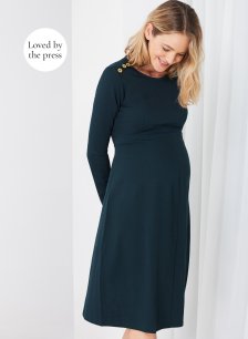 Shop Isabella Oliver Paige Maternity Button Dress-Military Green and more Shop Isabella Oliver Paige Maternity Button Dress-Military Green and more