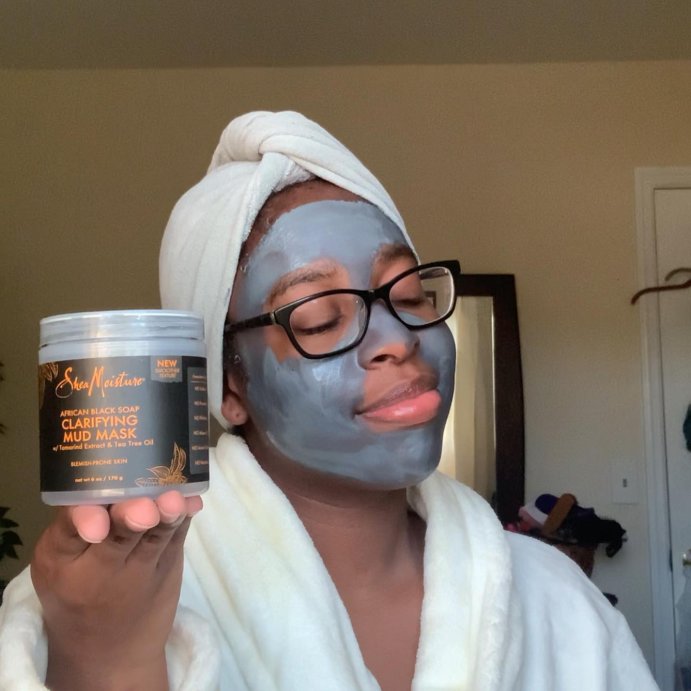 user image by @deanna.k.east, SheaMoisture African Black Soap Tamarind Extract &#38; Tea Tree Oil Clarifying Mud Mask - 6oz