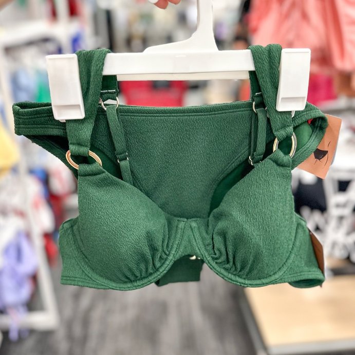 user image by @shesattarget, Women's Crepe Ring-Front Underwire Bikini Top - Shade & Shore™