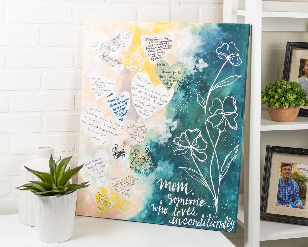 A Great Gift Idea to Help Mom Relax: Stress Less Paint by Number Flowers