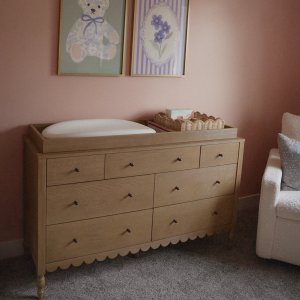 Palmer Scalloped Changing Table Organizer