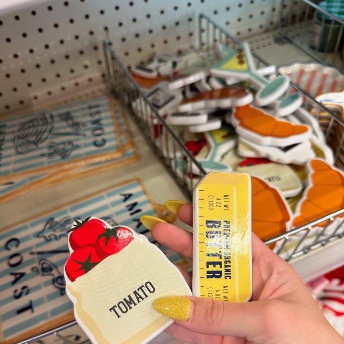 user image by @findsforthegals, Tomato Girl Summer Ceramic Magnets Tomatoes - Bullseye&#39;s Playground&#8482;
