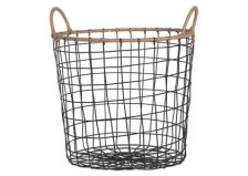 Shop Jackman Wire Basket Large Natural/Bla and more