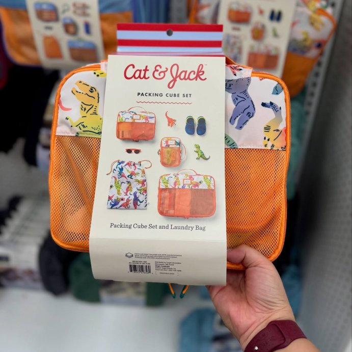 user image by @katattarget, Kids' 4pc Packing Cube Set Dino - Cat & Jack™