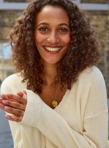 Shop Isabella Oliver Fleur Necklace-Gold and more