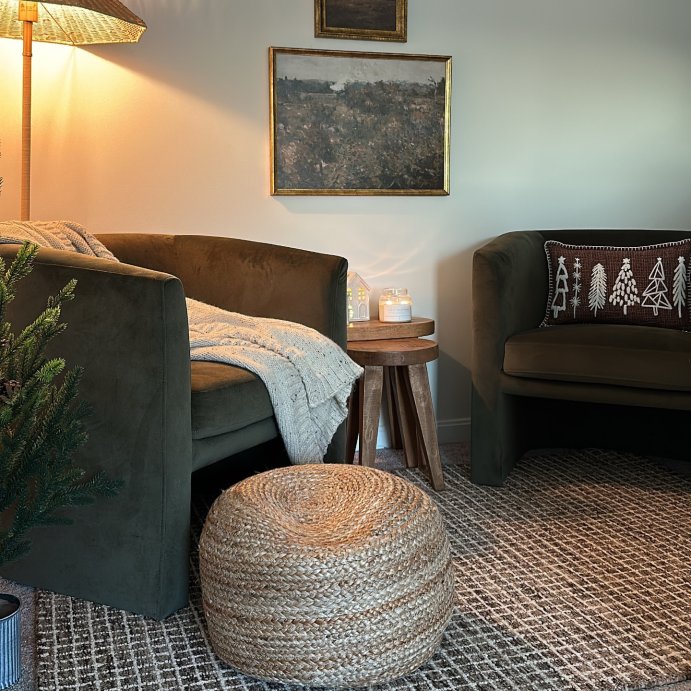 user image by @_thefergusonhome, Woodland Carved Wood Accent Table Brown - Threshold&#153;