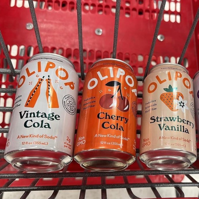 user image by @melissa9890834__, OLIPOP Vintage Cola Prebiotic Soda - 12 fl oz Can