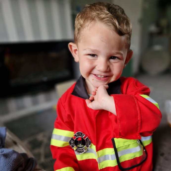 user image by @mouse_and_roos_adventures, Melissa &#38; Doug Fire Chief Role Play Costume Dress-Up Set (6pc)