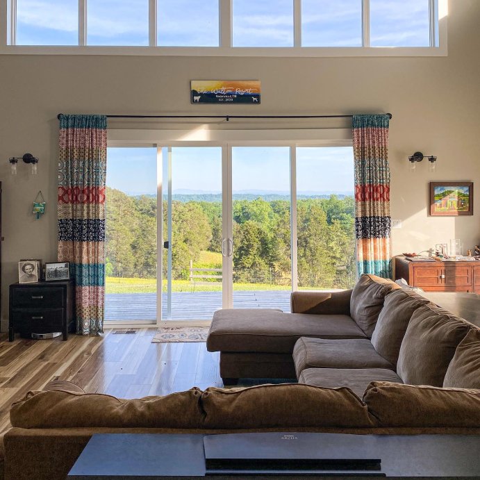 user image by @awsmiles4hope, Set of 2 Bohemian Striped Light Filtering Window Curtain Panels - Lush Décor