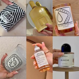 @spacenk’s instagram video of Byredo Blanche Eau de Parfum,Jo Loves Rose Petal 25,Diptyque Tubereuse Coloured Scented Candle