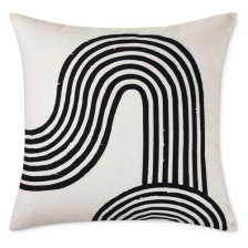 Shop CANVAS Boho Retreat Abstract Cushion Cover, Polyester, White, Cover Only No Insert, 18 x 18-in and more