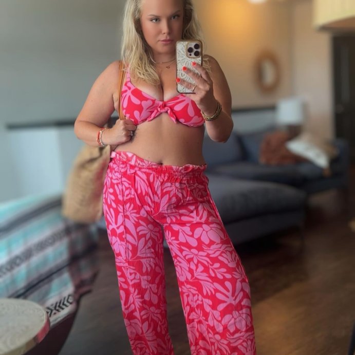 user image by @probablywearingtarget, Women's Ruffle Waist Cover Up Pants - Shade & Shore™