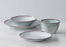 Shop Alesund 16-Piece Light Blue Dinnerware Set and more