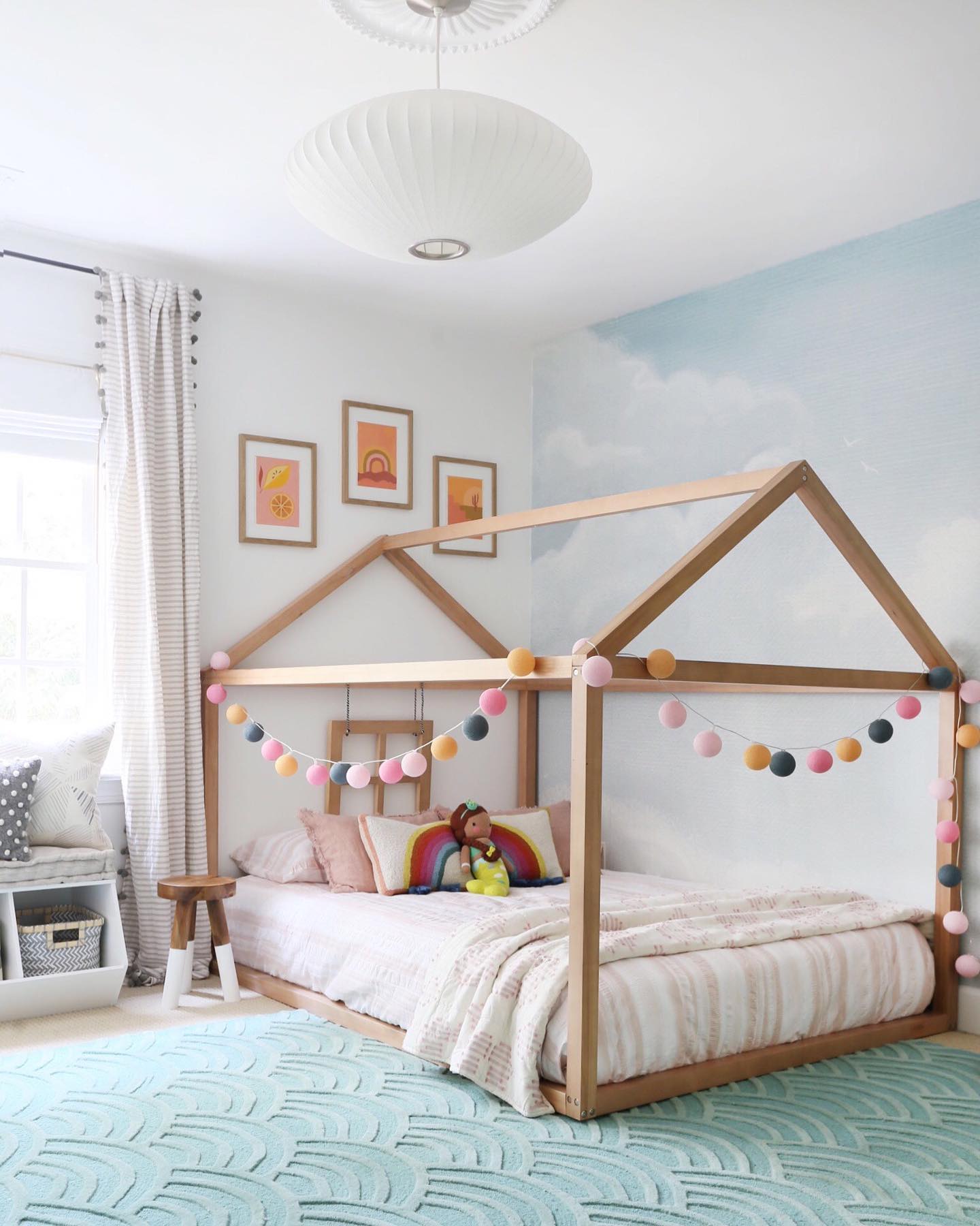 Dreamy colorful kids' room Instagram Post