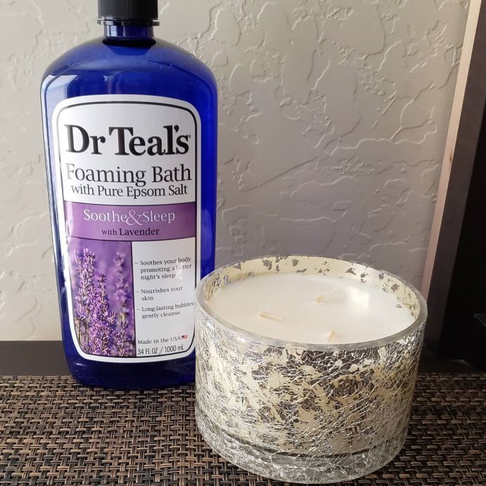 user image by @withafemininetouch, Dr Teal&#39;s Soothe &#38; Sleep Lavender Foaming Bubble Bath - 34 fl oz